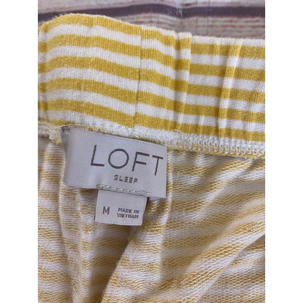 Loft Sleep Yellow And White Stripe Casual Sleep Leisure Pajama Bottoms - Medium - Picture 10 of 12